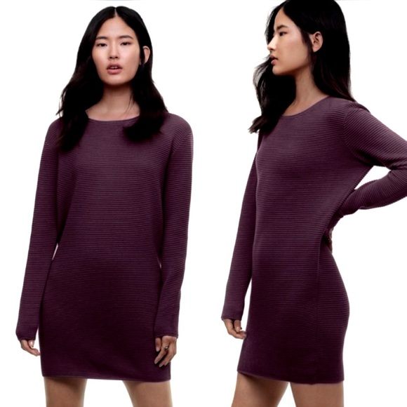 Aritzia Wilfred Campanule Sweater Dress Purple Size XS - Picture 1 of 7